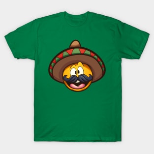 Cartoon Mexican emoticon. T-Shirt